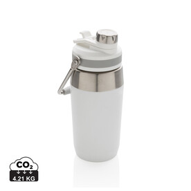 500ml Vakuum StainlessSteel Flasche mit Dual-Deckel-Funktion weiß bedrucken, Art.-Nr. P436.973 500ml Vakuum StainlessSteel Flasche mit Dual-Deckel-Funktion weiß bedrucken, Art.-Nr. P436.973
