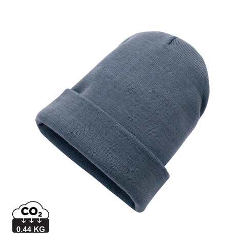 Impact Polylana® Beanie mit AWARE™ Tracer blau bedrucken, Art.-Nr. P453.340