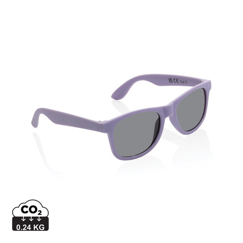 Sonnenbrille aus RCS recyceltem PP-Kunststoff lila bedrucken, Art.-Nr. P453.899