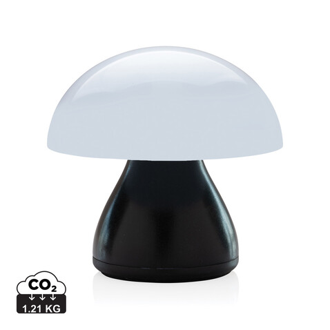 Luming wiederaufladbare USB-Tischlampe aus RCS Kunststoff schwarz bedrucken, Art.-Nr. P513.741