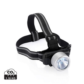 Everest Kopflampe silber, schwarz bedrucken, Art.-Nr. P518.020 Everest Kopflampe silber, schwarz bedrucken, Art.-Nr. P518.020