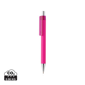 X8 Stift mit Smooth-Touch rosa bedrucken, Art.-Nr. P610.700