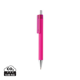 X8 Stift mit Smooth-Touch rosa bedrucken, Art.-Nr. P610.700