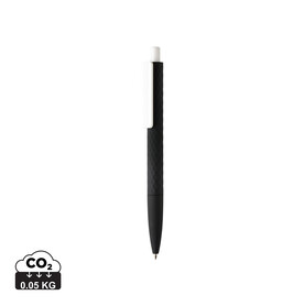 X3-Stift mit Smooth-Touch schwarz, weiß bedrucken, Art.-Nr. P610.961 X3-Stift mit Smooth-Touch schwarz, weiß bedrucken, Art.-Nr. P610.961