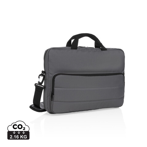 Impact AWARE™ RPET 15,6" Laptop-Tasche anthrazit bedrucken, Art.-Nr. P730.042