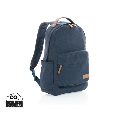 Impact AWARE™ 16 oz. rCanvas Rucksack blau bedrucken, Art.-Nr. P760.225