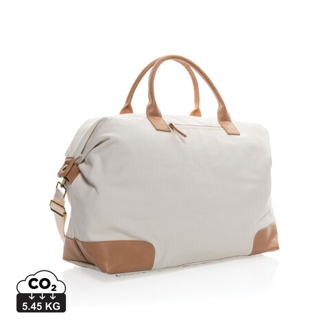 Impact AWARE™ 16 oz. rCanvas große Wochenendtasche off white bedrucken, Art.-Nr. P760.250
