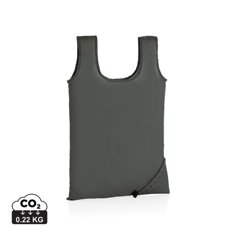Impact AWARE™ RPET 190T faltbarer Shopper anthrazit bedrucken, Art.-Nr. P762.672 Impact AWARE™ RPET 190T faltbarer Shopper anthrazit bedrucken, Art.-Nr. P762.672