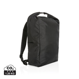 Impact AWARE™ RPET Basic Rolltop-Rucksack schwarz bedrucken, Art.-Nr. P762.751 Impact AWARE™ RPET Basic Rolltop-Rucksack schwarz bedrucken, Art.-Nr. P762.751