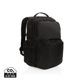 Swiss Peak AWARE™ RPET 15,6 Zoll Pendler-Rucksack schwarz bedrucken, Art.-Nr. P762.781