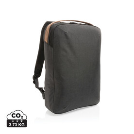 Impact AWARE™ 300D Two-Tone Deluxe 15.6&amp;quot; Laptop-Rucksack schwarz bedrucken, Art.-Nr. P762.911