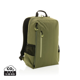 Impact AWARE™ Lima 15.6&amp;quot; RFID Laptop-Rucksack grün, grün bedrucken, Art.-Nr. P763.157
