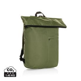 Dillon AWARE™ RPET faltbarer Lightweight-Rucksack grün bedrucken, Art.-Nr. P763.177 Dillon AWARE™ RPET faltbarer Lightweight-Rucksack grün bedrucken, Art.-Nr. P763.177