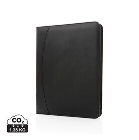RCS rPU Deluxe Tech Portfolio mit Reißverschluss schwarz bedrucken, Art.-Nr. P774.401