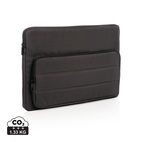 Impact AWARE™ RPET 15,6&quot; Laptop-Sleeve schwarz bedrucken, Art.-Nr. P788.031