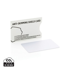 RFID Anti-Skimming-Karte mit aktivem Störchip weiß bedrucken, Art.-Nr. P820.523