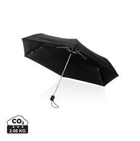 Swiss Peak AWARE™ RPET Ultra-Light 20.5&amp;quot; Automatik-Schirm schwarz bedrucken, Art.-Nr. P850.321