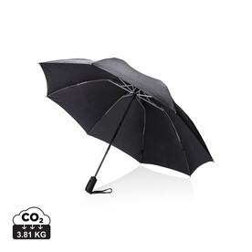 Swiss Peak AWARE™ 23&amp;quot; faltbarer umgekehrter Regenschirm schwarz bedrucken, Art.-Nr. P850.461