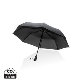 21&amp;quot; Impact AWARE™ RPET 190T Mini-Schirm automatic open schwarz bedrucken, Art.-Nr. P850.591