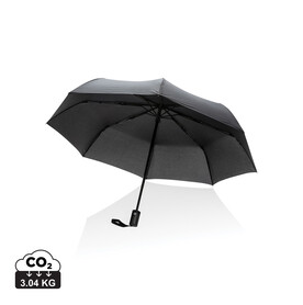 21&amp;quot; Impact AWARE™ RPET 190T Mini-Schirm automatic open/close schwarz bedrucken, Art.-Nr. P850.601
