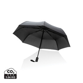 21&amp;quot; Impact AWARE™ RPET 190T Mini-Schirm automatic open/close schwarz bedrucken, Art.-Nr. P850.601