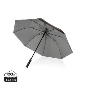 27" Impact AWARE™ RPET 190T Pongee Bi-Color Auto-Open-Schirm silber bedrucken, Art.-Nr. P850.672 27" Impact AWARE™ RPET 190T Pongee Bi-Color Auto-Open-Schirm silber bedrucken, Art.-Nr. P850.672