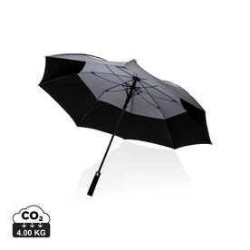 27" Impact AWARE™ RPET 190T Auto-Open Stormproof-Schirm anthrazit bedrucken, Art.-Nr. P850.682 27" Impact AWARE™ RPET 190T Auto-Open Stormproof-Schirm anthrazit bedrucken, Art.-Nr. P850.682