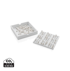 Holz-Sudoku-Spiel weiß bedrucken, Art.-Nr. P940.103