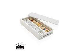 Deluxe Mikado/Domino Set in Holzbox bedrucken, Art.-Nr. P940.15
