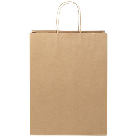 Kraftpapiertasche 120 g/m² mit gedrehten Griffen – 31 × 12 × 41 cm, Kraftpapier bedrucken, Art.-Nr. 1ZM01006