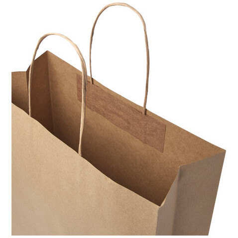 Kraftpapiertasche 120 g/m² mit gedrehten Griffen – 31 × 12 × 41 cm, Kraftpapier bedrucken, Art.-Nr. 1ZM01006