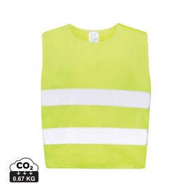 Sicherheitsweste aus GRS recyceltem PET 3-6 Jahre gelb bedrucken, Art.-Nr. P239.756 Sicherheitsweste aus GRS recyceltem PET 3-6 Jahre gelb bedrucken, Art.-Nr. P239.756