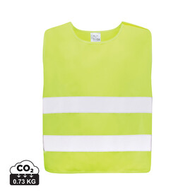 Sicherheitsweste aus GRS recyceltem PET 7-12 Jahre gelb bedrucken, Art.-Nr. P239.766 Sicherheitsweste aus GRS recyceltem PET 7-12 Jahre gelb bedrucken, Art.-Nr. P239.766