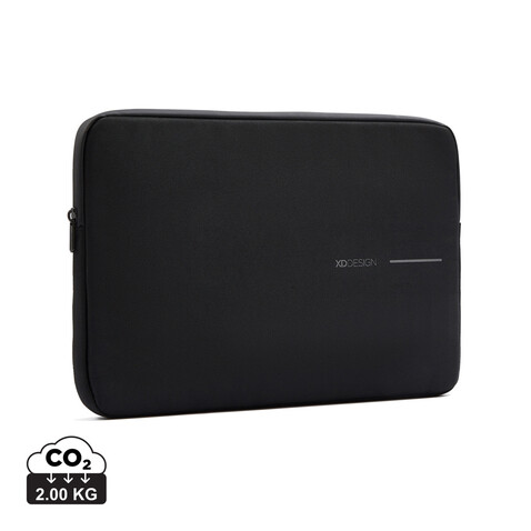 XD Design 14&quot; Laptop Sleeve schwarz, grau bedrucken, Art.-Nr. P706.201