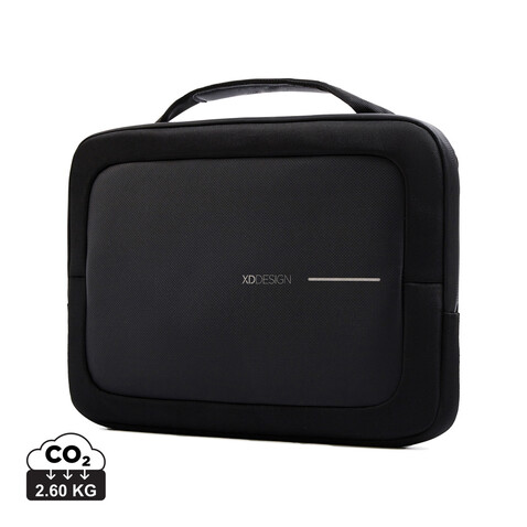 XD Design 14&quot; Laptop Tasche schwarz, grau bedrucken, Art.-Nr. P706.221
