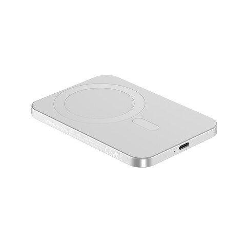 Urban Vitamin Burbank 3000mAh Powerbank aus RCS Plastik/Alu silber bedrucken, Art.-Nr. P322.812