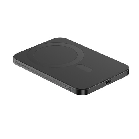 Urban Vitamin Burbank 3000mAh Powerbank aus RCS Plastik/Alu schwarz bedrucken, Art.-Nr. P322.811