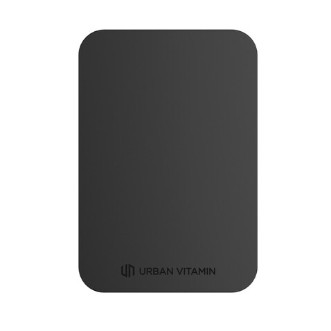 Urban Vitamin Burbank 3000mAh Powerbank aus RCS Plastik/Alu schwarz bedrucken, Art.-Nr. P322.811