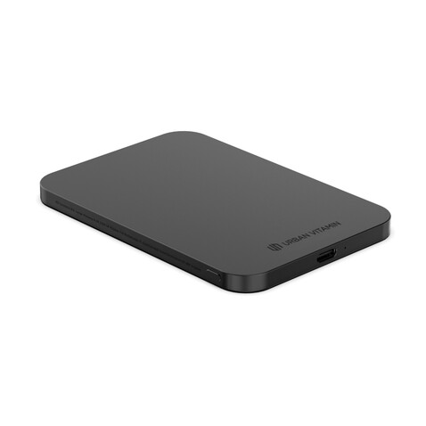 Urban Vitamin Burbank 3000mAh Powerbank aus RCS Plastik/Alu schwarz bedrucken, Art.-Nr. P322.811