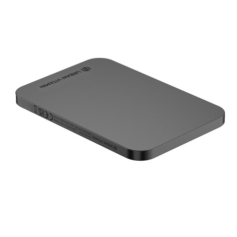 Urban Vitamin Burbank 3000mAh Powerbank aus RCS Plastik/Alu schwarz bedrucken, Art.-Nr. P322.811