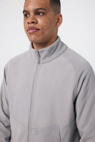 Iqoniq Talung Mikrofleece Jacke aus recyceltem Polyester storm grey bedrucken, Art.-Nr. T9603.027.XXXL