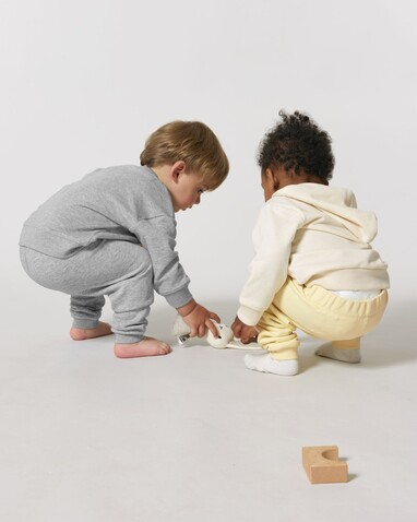 Baby Tumbler - Die Baby-Jogginghose - Heather Grey - 18-24 m/86-92cm bedrucken, Art.-Nr. STBB187C250B4