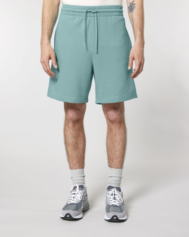 Trainer 2.0 - Die Unisex-Joggingshorts aus French Terry - Teal Monstera - L bedrucken, Art.-Nr. STBU186C0601L