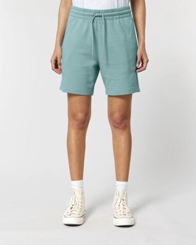 Trainer 2.0 - Die Unisex-Joggingshorts aus French Terry - Teal Monstera - XXS bedrucken, Art.-Nr. STBU186C0602S