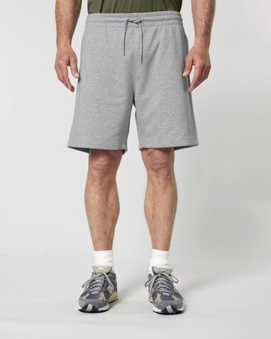 Trainer 2.0 - Die Unisex-Joggingshorts aus French Terry - Heather Grey - M bedrucken, Art.-Nr. STBU186C2501M