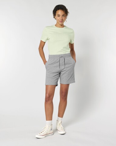 Trainer 2.0 - Die Unisex-Joggingshorts aus French Terry - Heather Grey - M bedrucken, Art.-Nr. STBU186C2501M