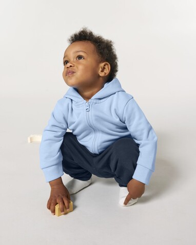 Baby Connector - Der Baby-Zip-Hoodie - Blue Soul - 24-36 m/92-98cm bedrucken, Art.-Nr. STSB105C149B5
