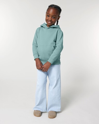 Mini Cruiser 2.0 - Der Iconic Kinder-Hoodie - Teal Monstera - 7-8/122-128cm bedrucken, Art.-Nr. STSK180C06007