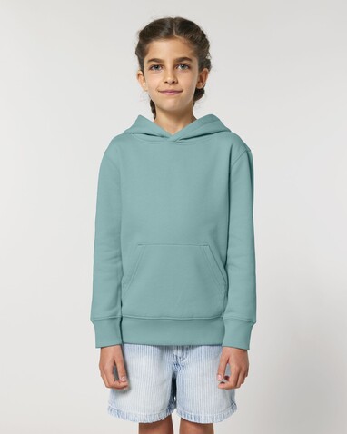 Mini Cruiser 2.0 - Der Iconic Kinder-Hoodie - Teal Monstera - 7-8/122-128cm bedrucken, Art.-Nr. STSK180C06007
