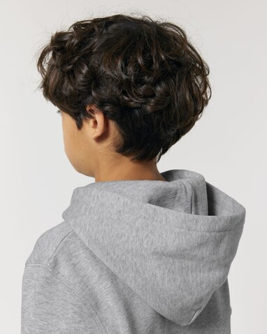 Mini Cruiser 2.0 - Der Iconic Kinder-Hoodie - Heather Grey - 7-8/122-128cm bedrucken, Art.-Nr. STSK180C25007